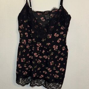 Forever 21 Black Floral Lace Cami